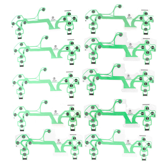 10Pcs Replacement Part Green Keypad Conductive Film For Sony Playstation 4 PS4 Controller