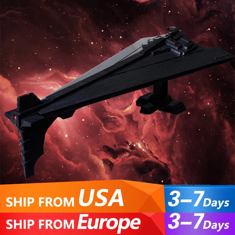 2151PCS Space Battleship Building Blocks Eclipse-II Dreadnought MOC-175504 Model Bricks Kits Desktop Decoration Toys Kids Gifts